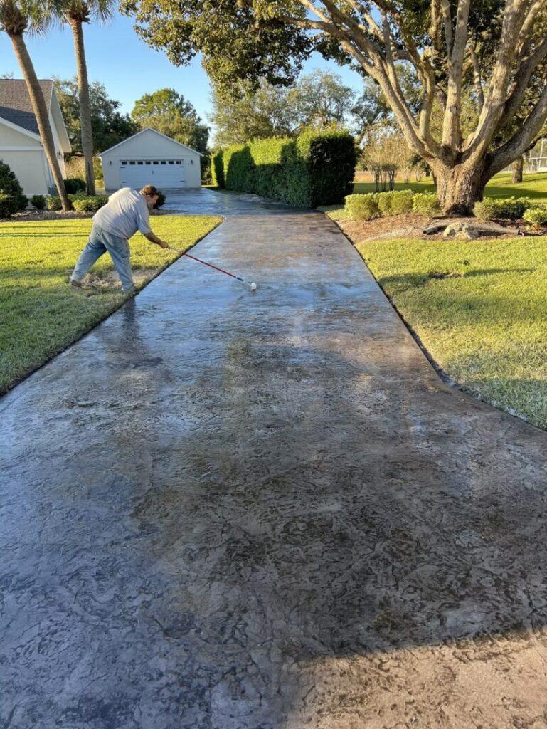 Stamped Concrete Driveway Sealing | Crego Concrete